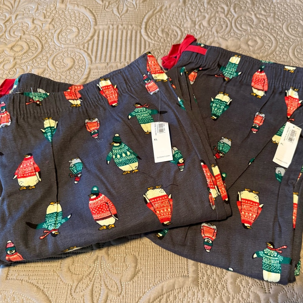 ✨ NEW Old Navy Holiday Pajama Pants Bundle | 2 Pairs | XL ✨